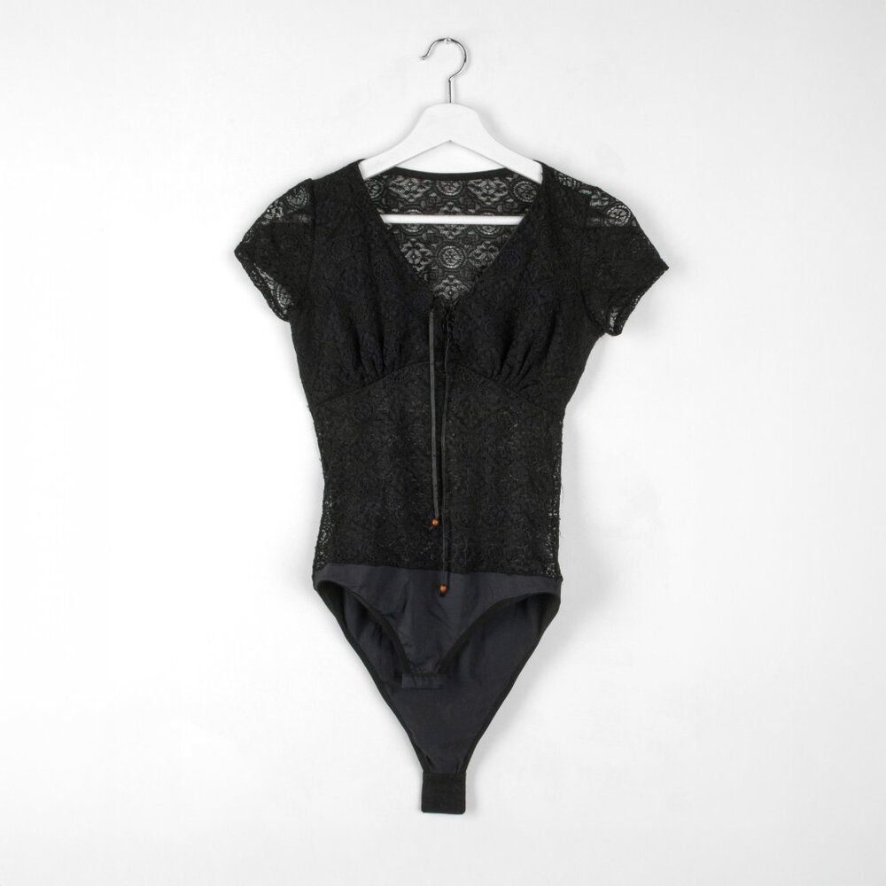 DORALIN MODA INTIMA Bodysuit Black Lace Size M